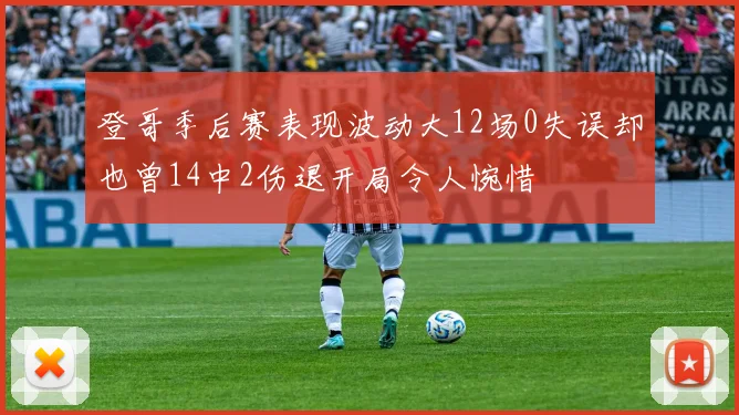 登哥季后赛表现波动大12场0失误却也曾14中2伤退开局令人惋惜